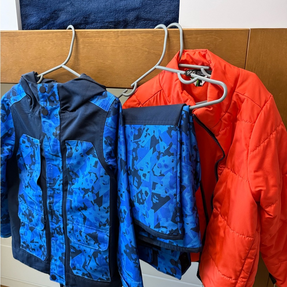 DSG Kids Blue Ski Jacket & Pant Set Boys Size XXS (4/5T-ish)